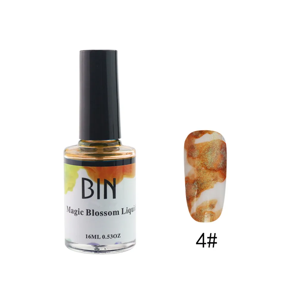 Цветной гель для ногтей, акварельная краска, жидкая эмаль, дым, мрамор, сделай сам, волшебный цветок, чернила, пузырьковая броня, лак#35