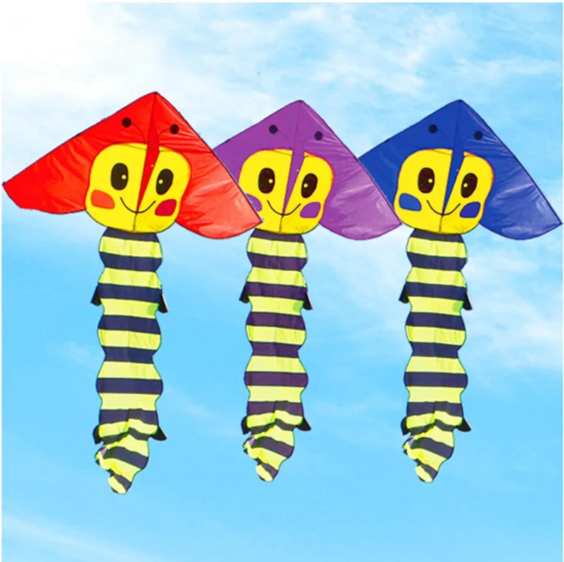 free shipping high quality large Caterpillar kite pet toy kite tail