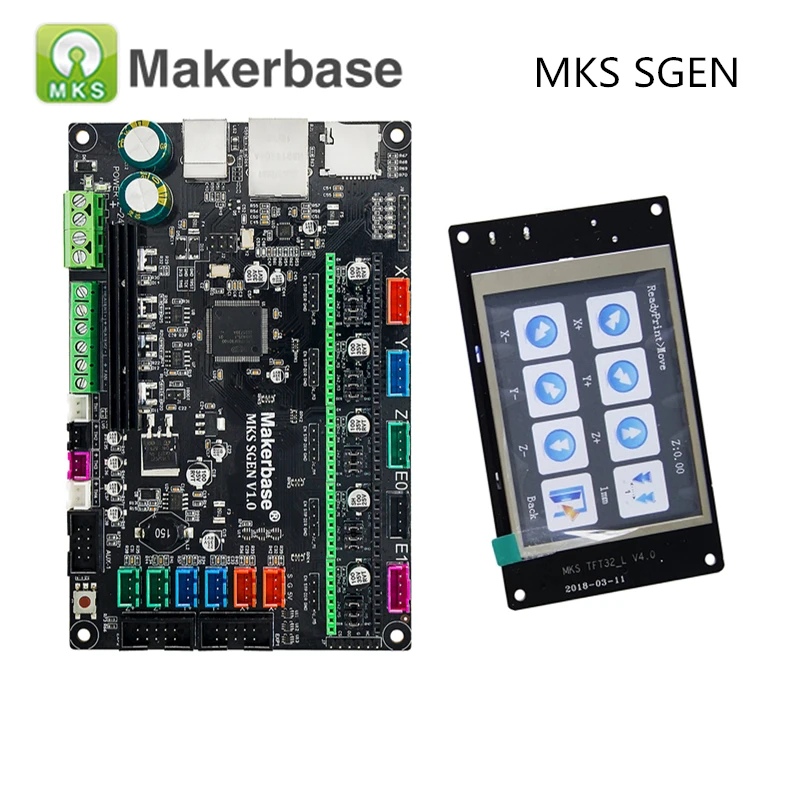 Плата контроллера 3D принтера MKS Sgen smootieboard с TFT32 Display Runs smootieware upgraded SBASE|Детали и