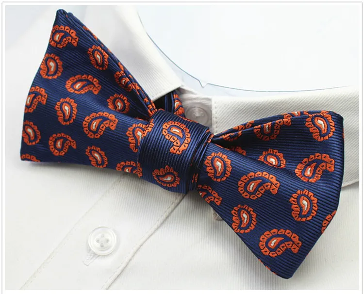 Rbocott Регулируемый галстук-бабочка самостоятельно регулируемый галстук-бабочка Для мужчин 100% шелк жаккард Тканые Для мужчин Классические
