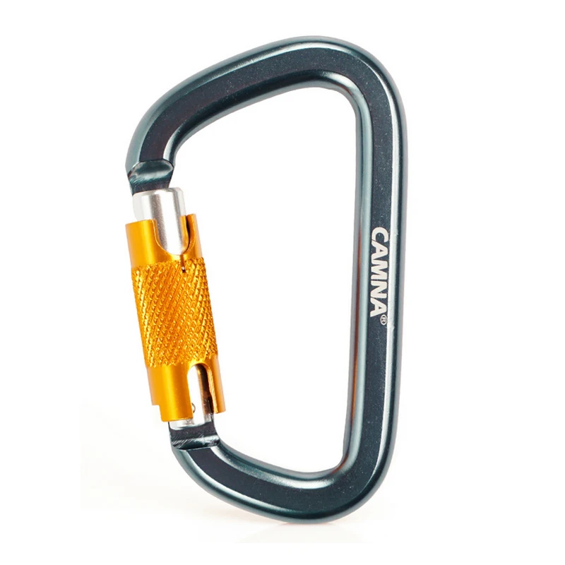

P91 Outdoor professional rock climbing master lock D-type automatic lock security lock climbing lock fast-hanging equipment CE