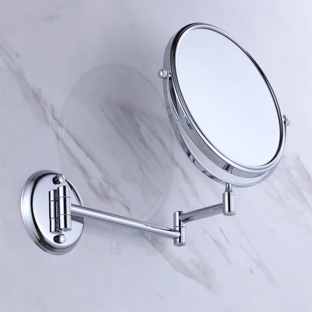 Wall Mounted Beauty Mirror Br 1 3 Magnification With Flodable Wall Mounted Beauty Mirror Br 1 3 Magnification With Flodable Extension Arm Chrome
