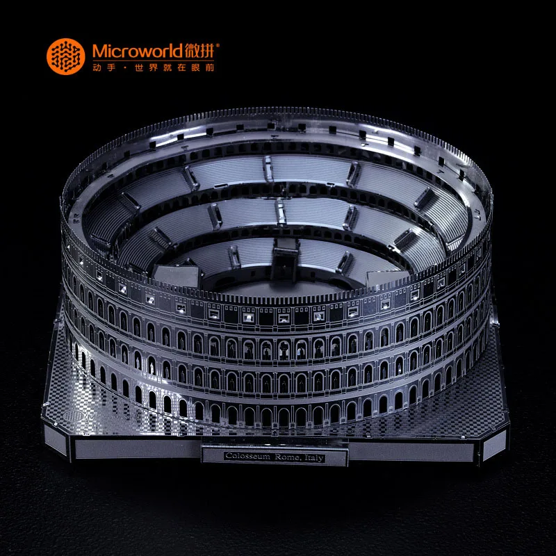 Microworld модели Колизей в римском стиле модель DIY лазерная резка пазл Строительная