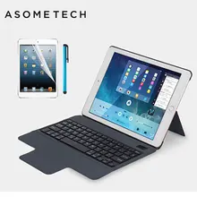 Беспроводной Bluetooth 3,0 чехол с клавиатурой для Ipad Mini 1 2 3 4 с полной защитой портативная клавиатура подставка смарт-планшеты чехол Капа+ подарок