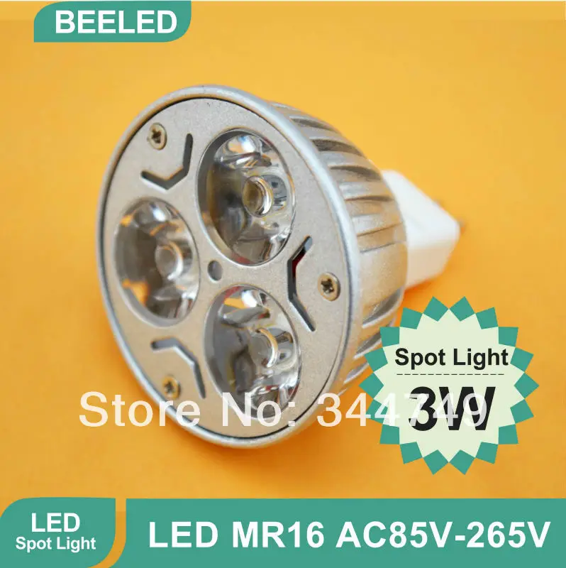 

10PCS/lot wholesale MR16 12V Free Shipping Rotundity Epistar LED Light 3W High Power LED Spotlight LED Bulb led Lamp China Post