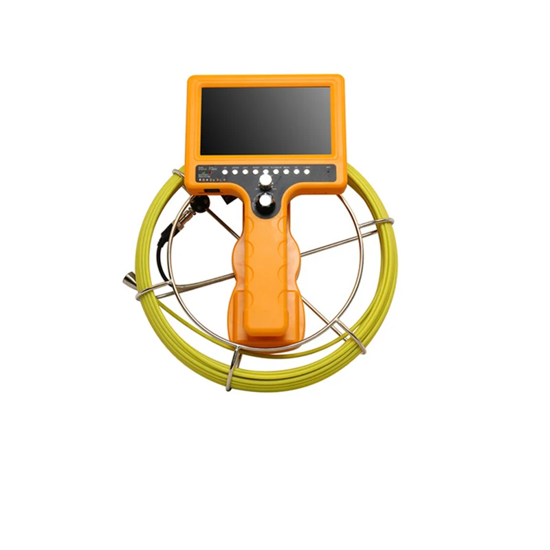 

23mm Pipeline Drain Sewer Inspection Camera System 30 Meter Cable 7'Color Monitor Recording Snake Camera 8G SD Card