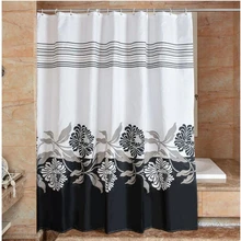 Nouveau Parfum fleur salle de bains rideaux de haute qualité épais étanche étanche moisissure salle de bain douche polyester rideau tissu