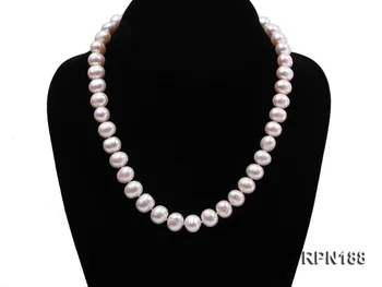 

Elegant Ladies Necklace Perfect Natural White Color Freshwater Pearl Necklace Magnet Clasp Pearl Jewelry Loving Gift