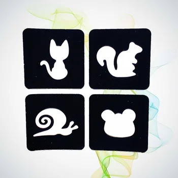 

Cartoon Animal Cat Pance Snail Design Waterproof Henna Tattoo Sticker Paste For Children Christmas Gift Tattoo Stencil Template