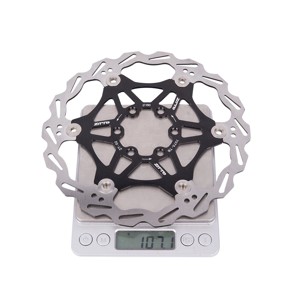 ZTTO MTB Road Bike Brake Floating Rotor 7075 AL Stainless Steel Disc 180//160mm