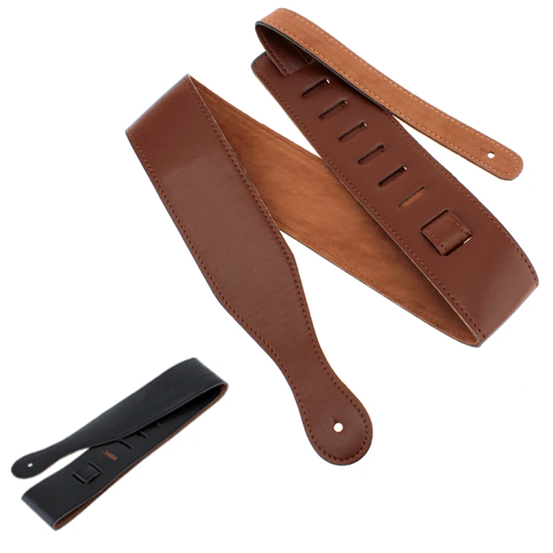 

2 Colors Optional 110 -130cm Length Adjustable Guitar Strap PU Leather