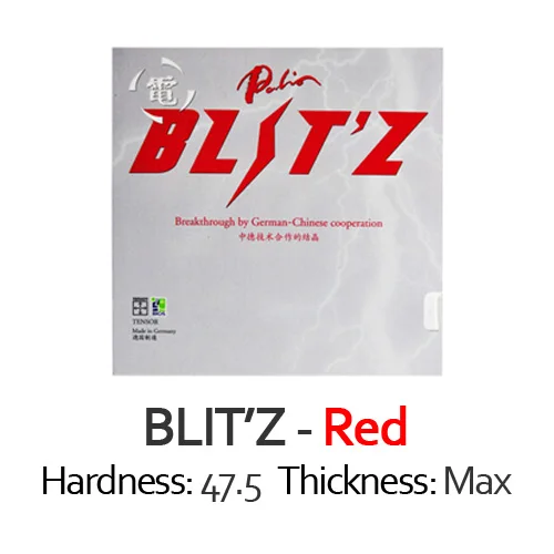 PALIO BLIT'Z(Блиц, сделано в Германии, тензорная губка) BLIT-Z для настольного тенниса с губкой для пинг-понга Tenis De Mesa - Цвет: RED 47.5 MAX