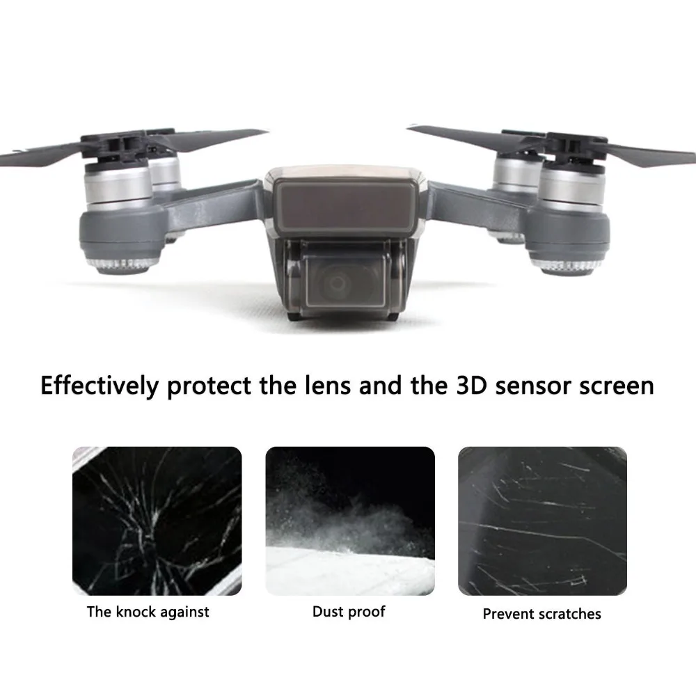 Gimbal Protector for DJI Spark,Hapurs Transparent Camera Lens Cover Gimbal Cover Sensor Screen Protector Cap for DJI SPARK Drone 2-Pack