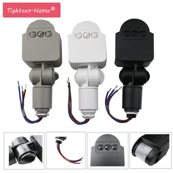 

Smart Motion Sensor 220V 12V Motion Detector Automatic Infrared PIR Sensor 220V 180 Degree Rotating Outdoor Timer Light Switch