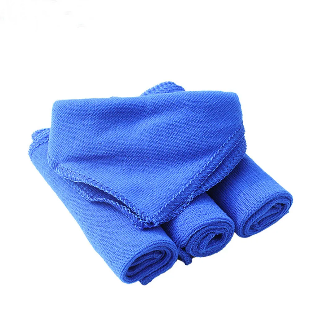 5 шт., синие мягкие впитывающие моющиеся полотенца для чистки из микрофибры, полотенце для мытья автомобиля, авто уход, детализация# N