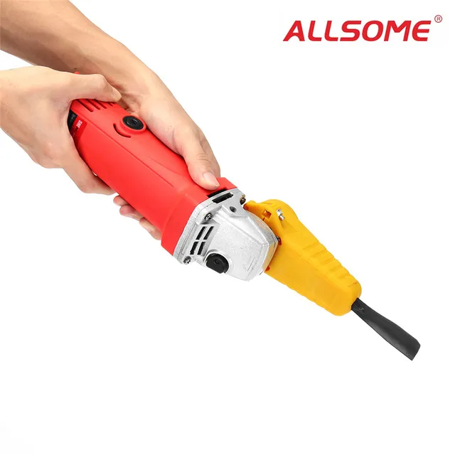 ALLSOME Wood Carving Chisel Set Changed 100 Angle Grinder Into Power Chisel Woodworking Tool HT1937