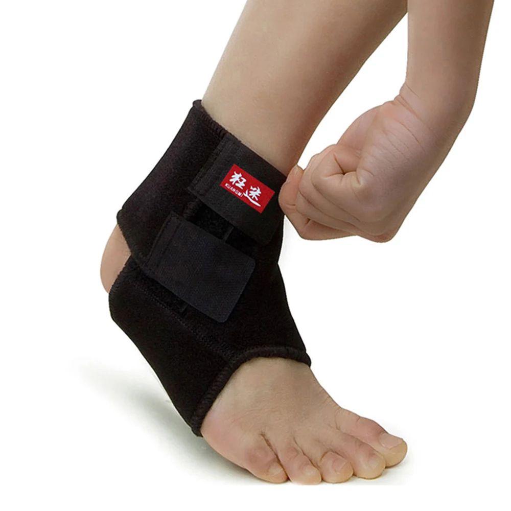 

Kuangmi Adjustable Wraps Bandage Ankle Compression Support Brace Plantar Fasciitis Fitness Work Ankle Pad Pain Relief Protector