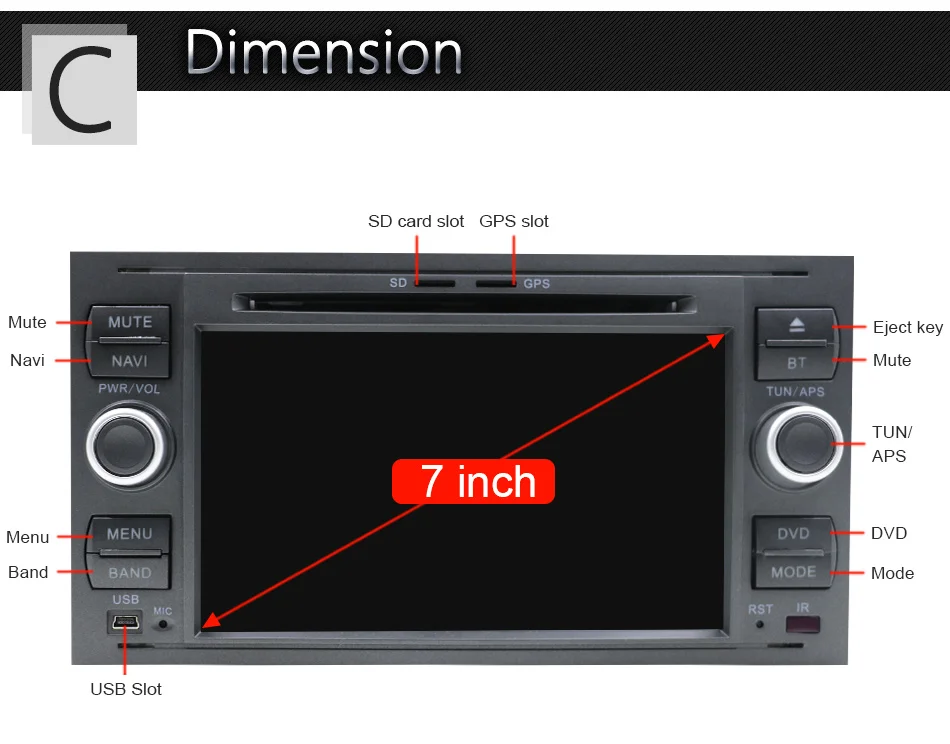 Clearance Eunavi 2G+32G Car DVD GPS Navi For  Ford Mondeo S-max Focus C-MAX Galaxy Fiesta transit Fusion Connect kuga 2 din 8 cores 25