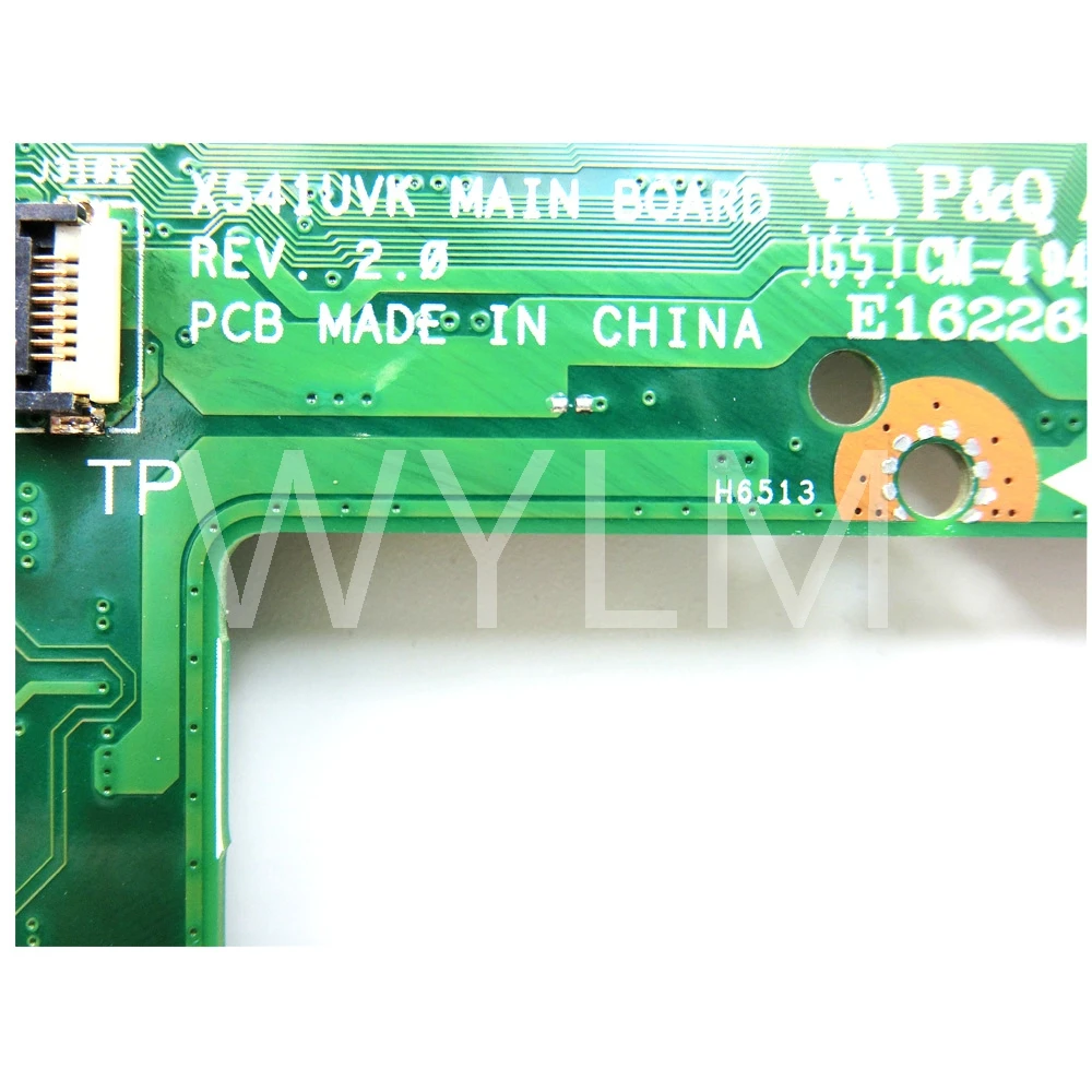  X541UAK With i5-7200CPU With 4GB memory mainboard REV2.0 For ASUS X541UVK X541UA laptop motherboard