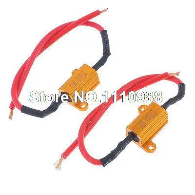 10W 39 Ohm 5% алюминиевые нагрузочные проволочные резисторы золотой тон 2 шт
