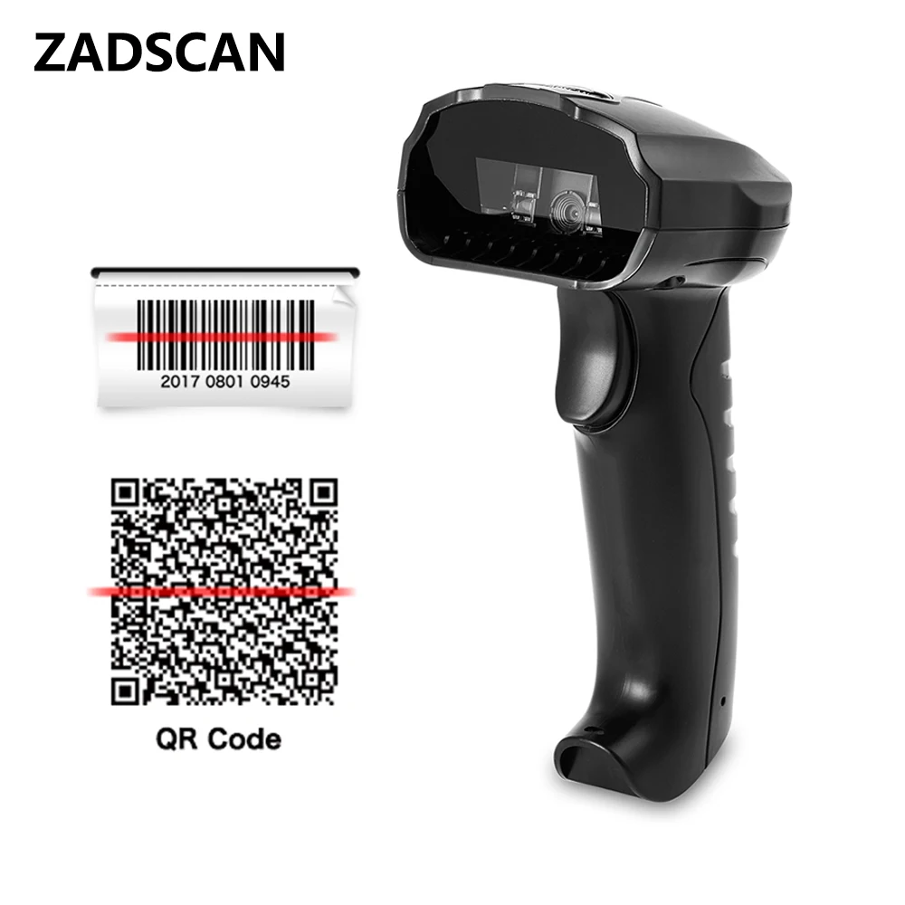 

ZADSCAN BP8610 1D 2D Wired Barcode Scanner 200 times/s Handheld Bar-code Reader Scanning Machine for Store Warehouse