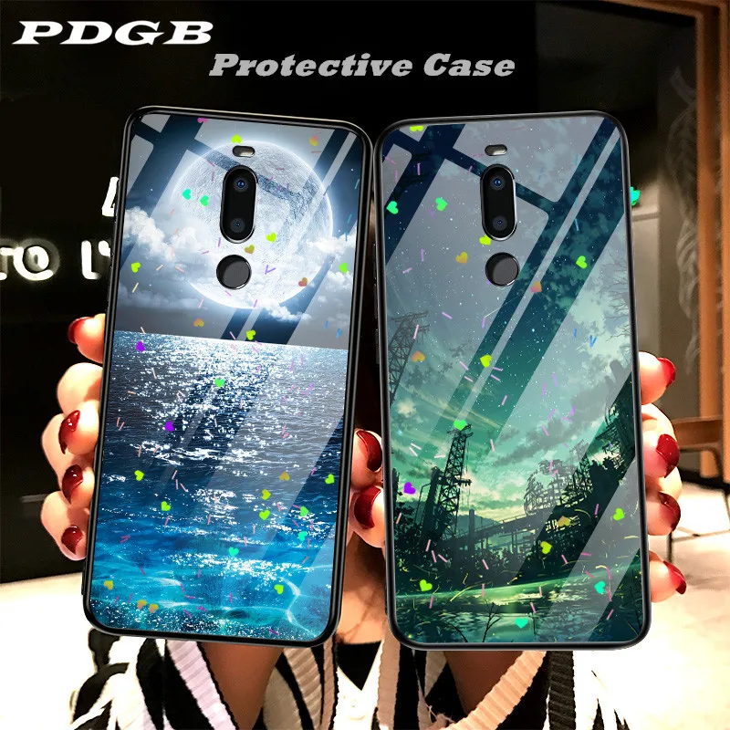PDGB Прочный ТПУ чехол для Meizu Note 8 X8 M8 Lite V8 Pro Чехол 16 16X 16th Plus любовь окрашенный