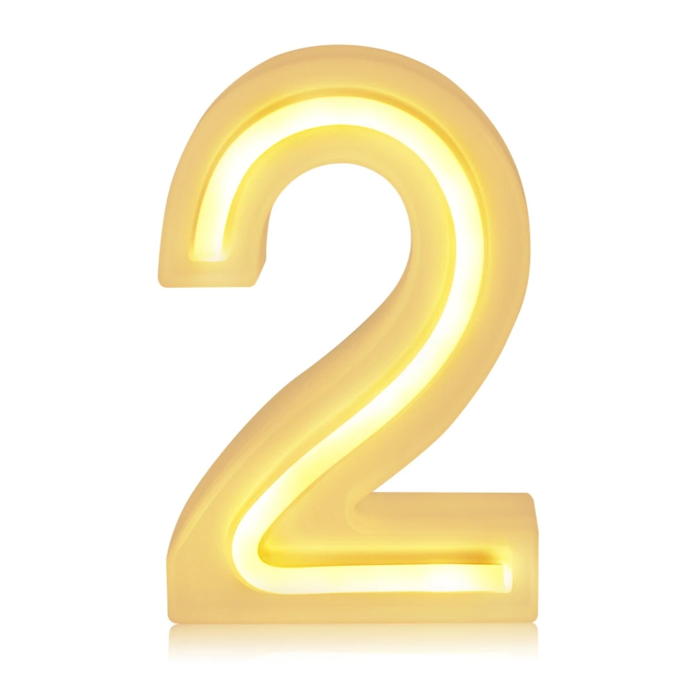 Small Letter Number LED Lamp Light Wedding Party Home Decoration Creative 26 English Alphabet Number Battery Lamp Romantic Light