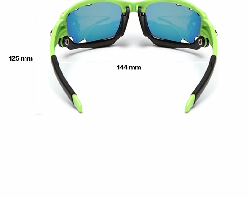 3 Lens Polarized Cycling Glasses Jaw Sport Cycling Sunglasses Men UV400 Breaker MTB Cycling Eyewear Bike Bicycle Goggles