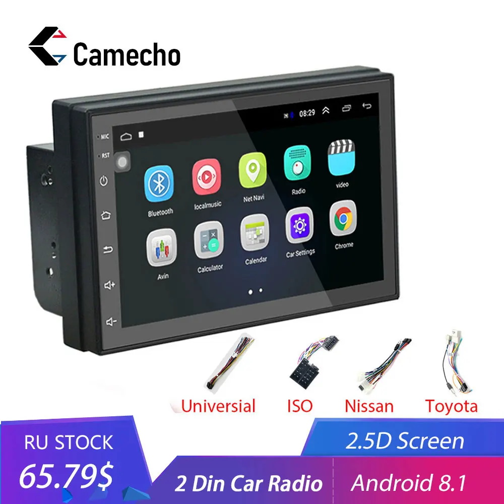 Camecho Android 8.1 2 Din Car radio Multimedia Video Player Universal auto Stereo GPS For Volkswagen Nissan Hyundai Kia toyota Camecho Android 8.1 2 Din Car radio Multimedia Video Player Universal auto Stereo GPS For Volkswagen Nissan Hyundai Kia toyota