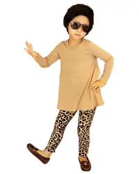 Детские леггинсы для маленьких девочек модные детские штаны с леопардовым принтом детская одежда на осень-зиму теплые брюки для От 1 до 5 лет