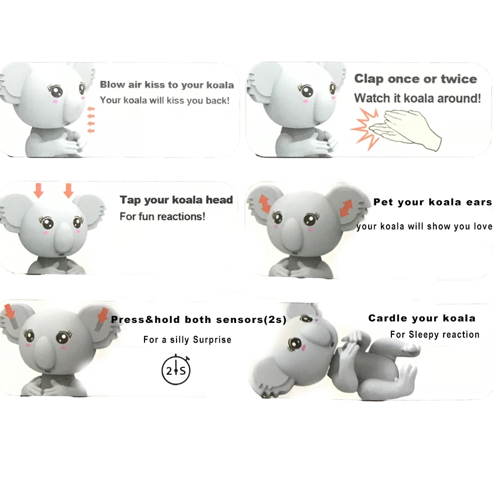 Электронный набор для пальцев Koala игрушки Интерактивная детская обезьяна