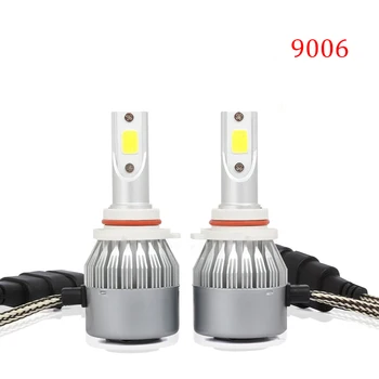 

Luminous Car Headlights Parts 80W 8000LM Set High Low Beam Bulbs Lamps 6500K Waterproof Driving