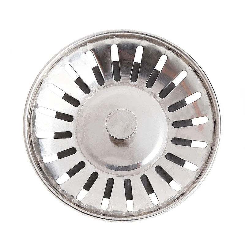 

Kitchen Stainless Steel Basin Drain Dopant Sink Strainer Basket Waste Filter