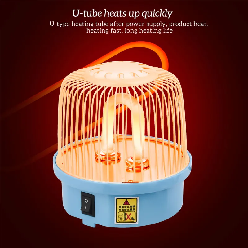 

Mini Portable Fan Heater Handy Electric Air Warmer Blower Quartz Tube Fast Heating Winter Keep Warm Desk Fan Room Stove Radiator