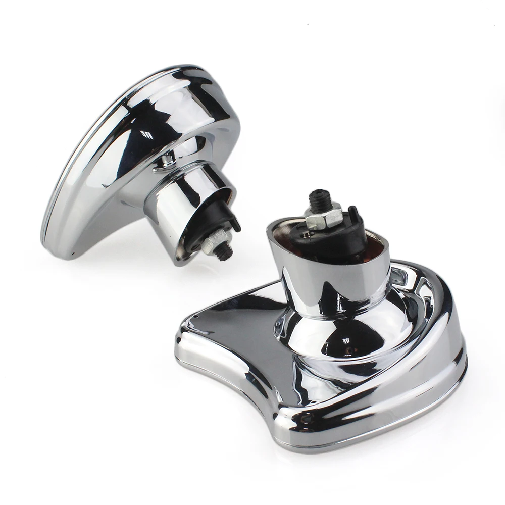 

Chrome Rearview Fairing Mount Mirrors For 2014-Later Harley Touring FLHX FLHT (2014-2016)