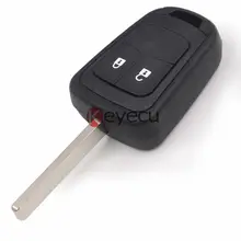 Keyecu Replacement Remote Key Shell Case Fob 2 Button for Chevrolet Sonic Cruze Camaro Equinox Malibu Spark Volt