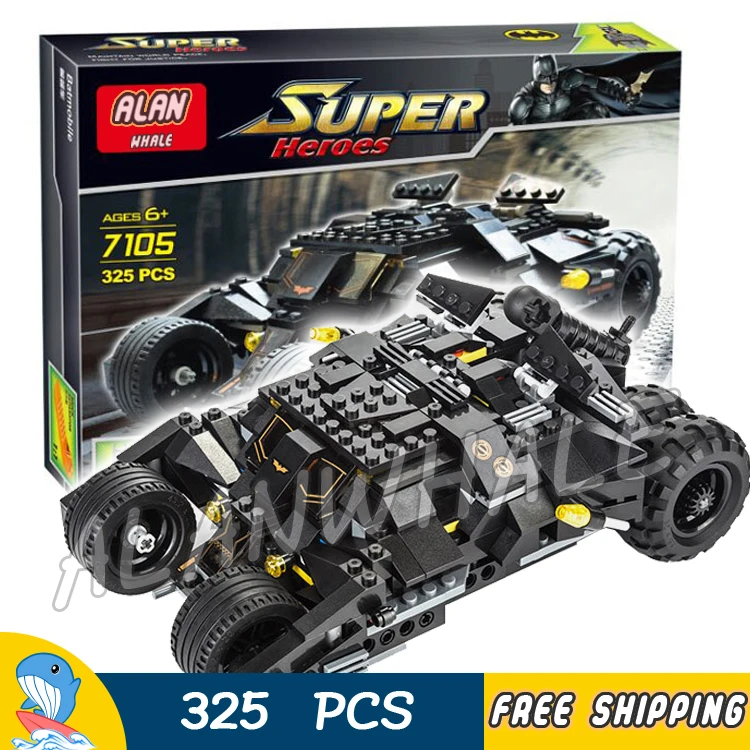 

325PCS Super Heroes Batman Movie The Tumbler Batmobile Tank 7105 Figure Building Blocks Assemble Toys Compatible With LegoING