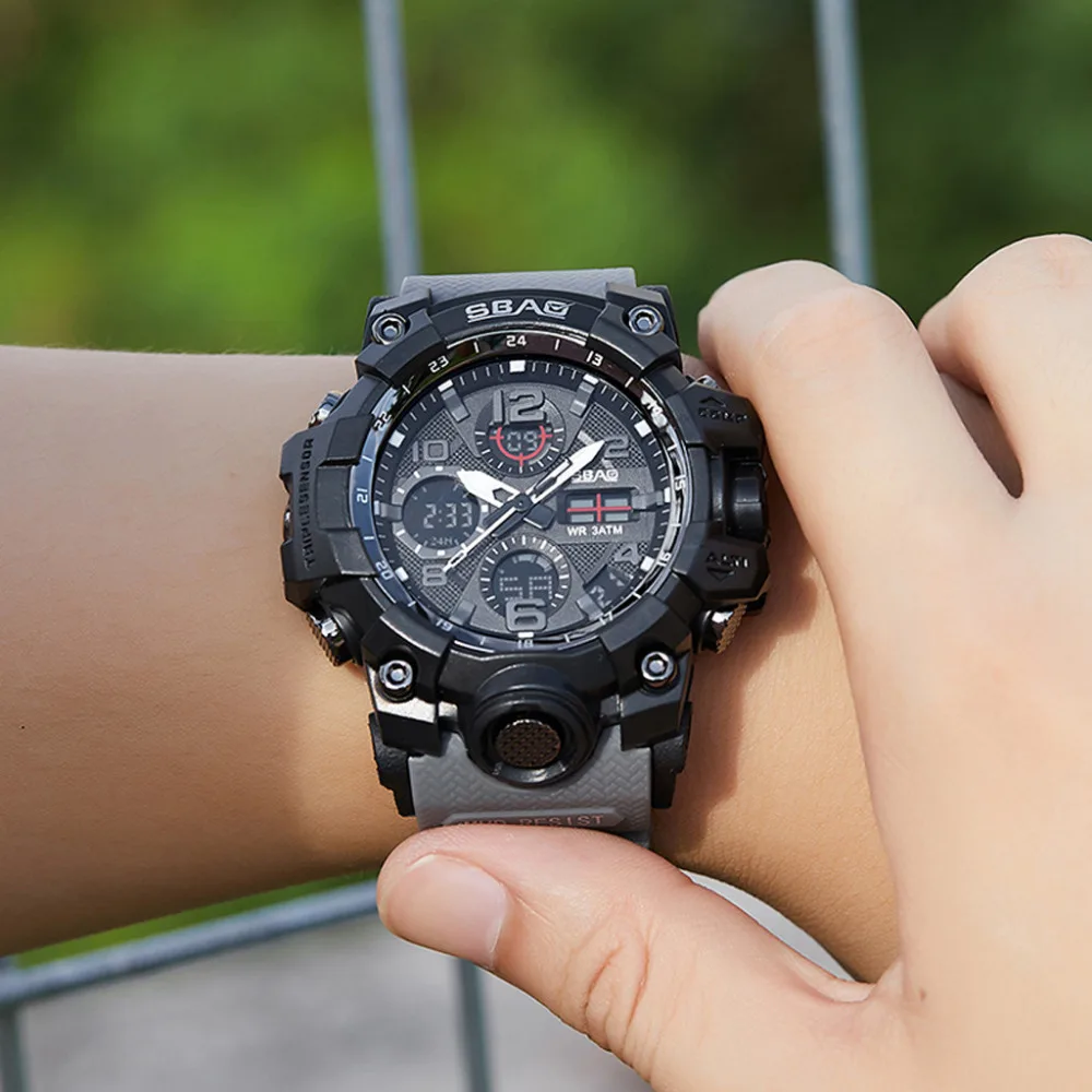 

Famous Luxury Brand Mens Sport Watches Chrono Countdown Men Waterproof Digital Watch military Clock Fashion Relojes Hombre