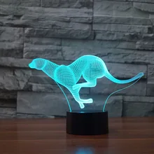 Новое поступление Освещение USB заряженный ночник животное Гепард светодиодный настольный светильник модная Реалистичная 7 цветов Лампа для внутреннего освещения