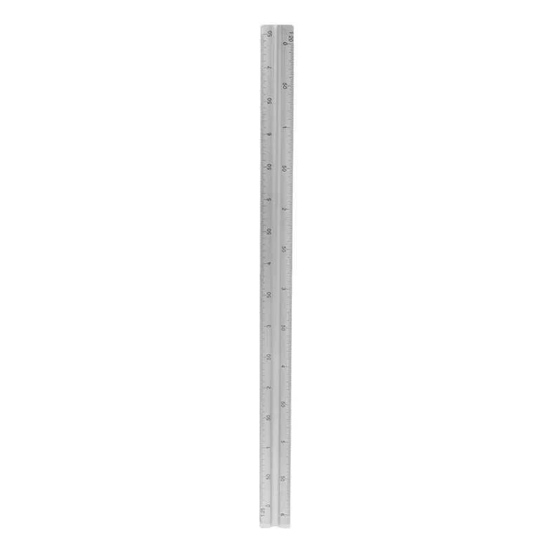 

30cm Aluminium Metal Triangle Scale Architect Engineer Technical Ruler 12"