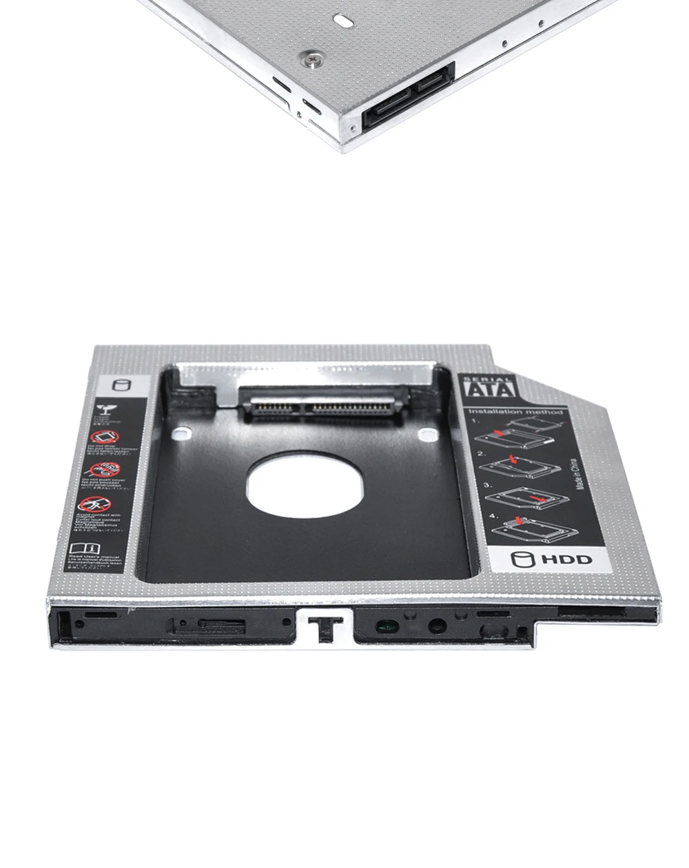 Sunvalley 12,7 мм алюминий металла материал 2nd HDD Caddy SATA 2,5 "SSD чехол для ноутбука ODD DVD/CD-ROM Optibay