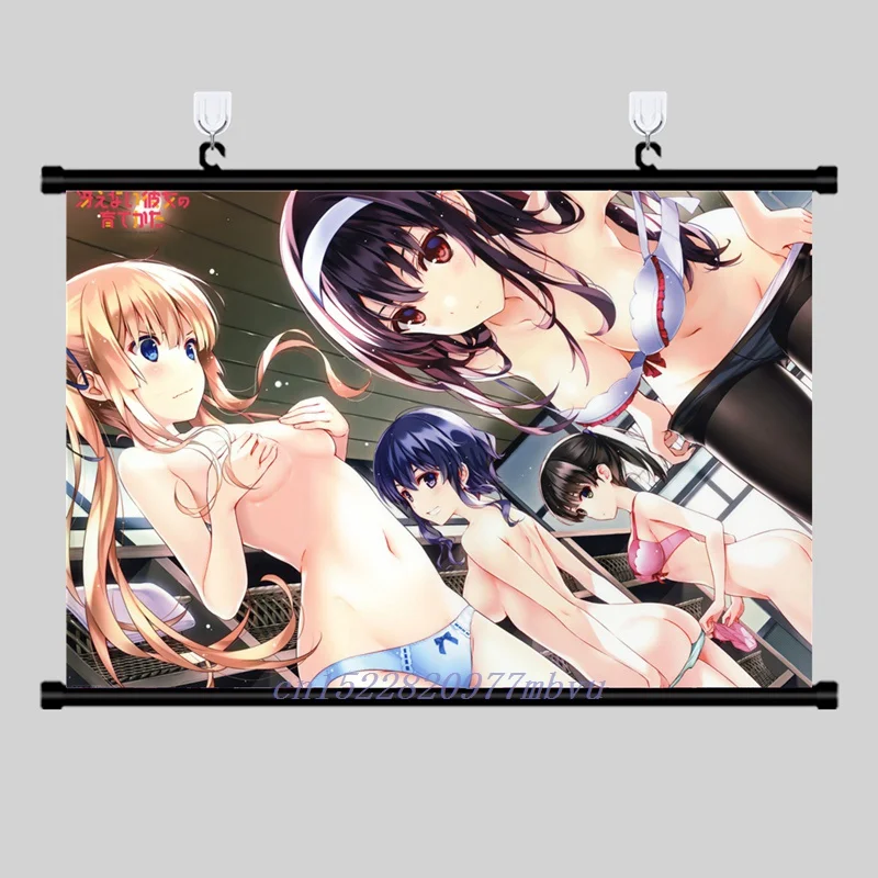 Billig Anime Poster Saenai heroine keine sodate kata Druck Wall Scroll Malerei Home Decor Japanischen Cartoon Dekoration Kunst Poster