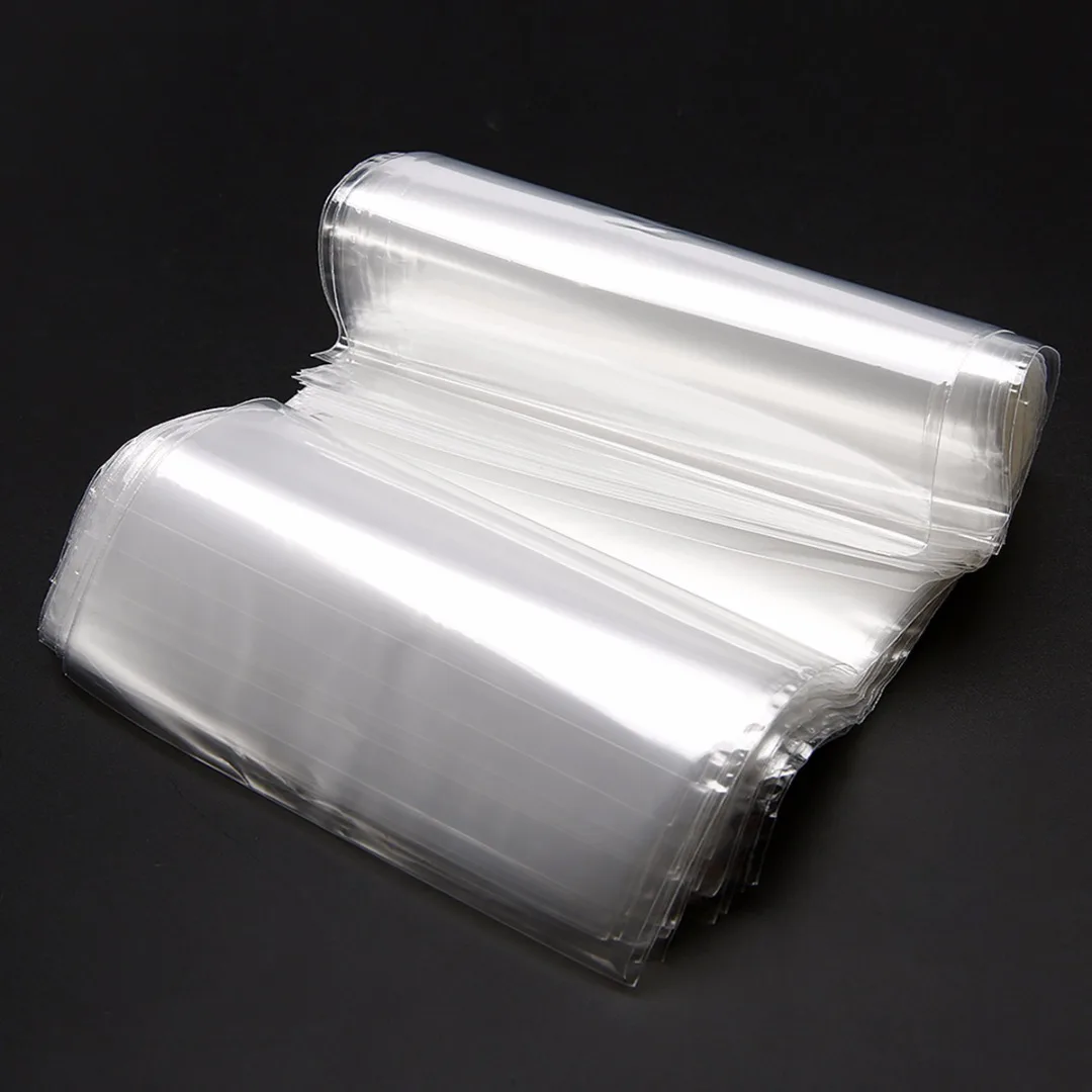 100Pcs Shrink Wrap Bags POF Transparent Shrink Wrap Film Bag Heat Seal 100x160mm For Event Party Gift Packing
