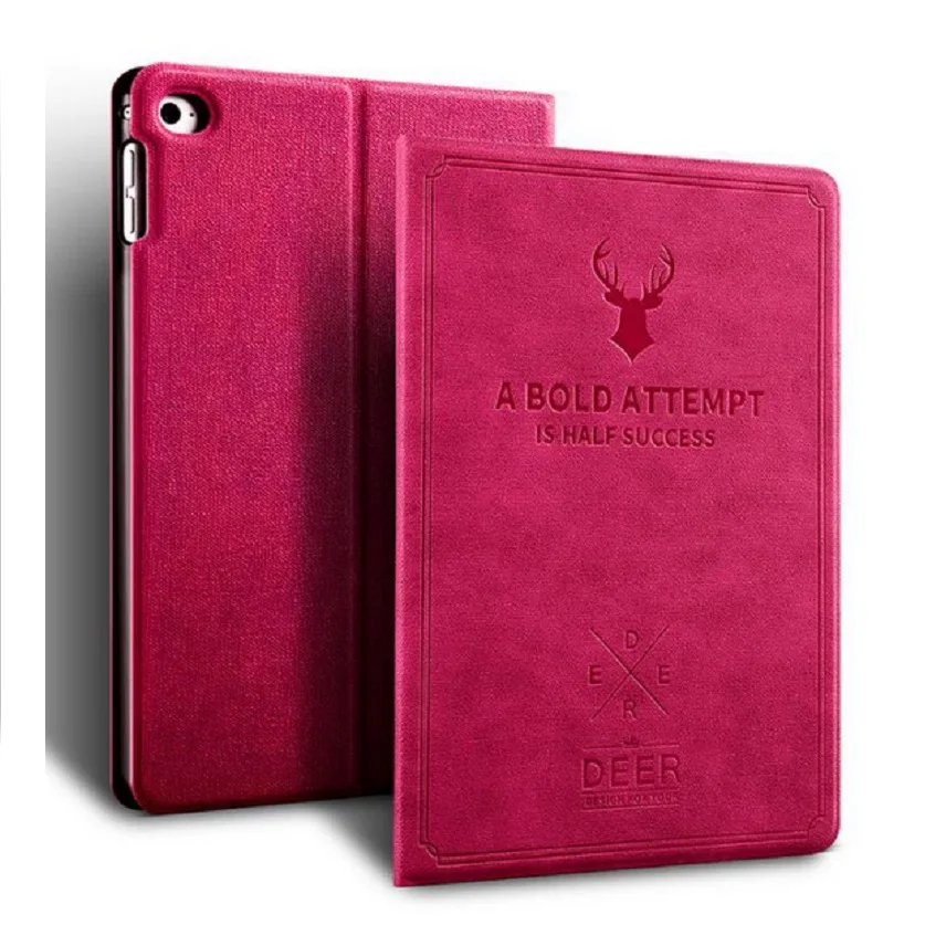 

9.7'' Cartoon Slim Case for iPad Air Case Cartoon Deer A1474 A1475 Flip Stand Smart Magnetic PU Cover for iPad Air 1 Smart Case