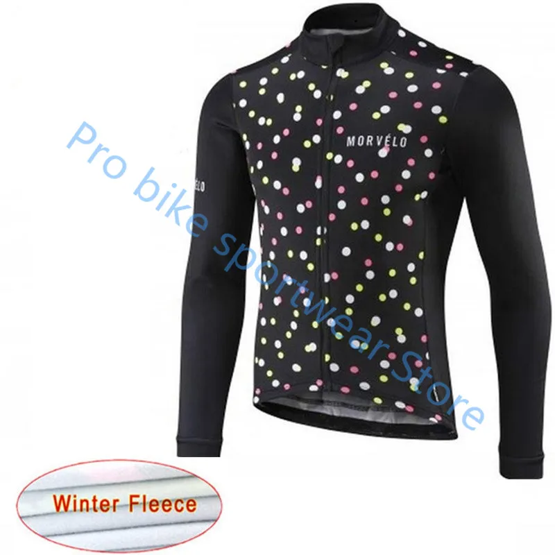 cycling jersey 04 Ropa Ciclismo Morvelo Racing Велосипедный спорт Mountain MTB Pro команда Велоспорт Джерси Зима с длинным рукавом термальность флис велосипед Костюмы - Цвет: cycling jersey 04