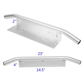 

1 Pc 23 Front Bumper License Plate Mount Bracket Working Lamp Holder For Car
