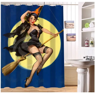 YY612f85 New Custom Pin Up Girls 003 Art Paintings Modern Shower Curtain bathroom Waterproof lJ-w$85 | Дом и сад