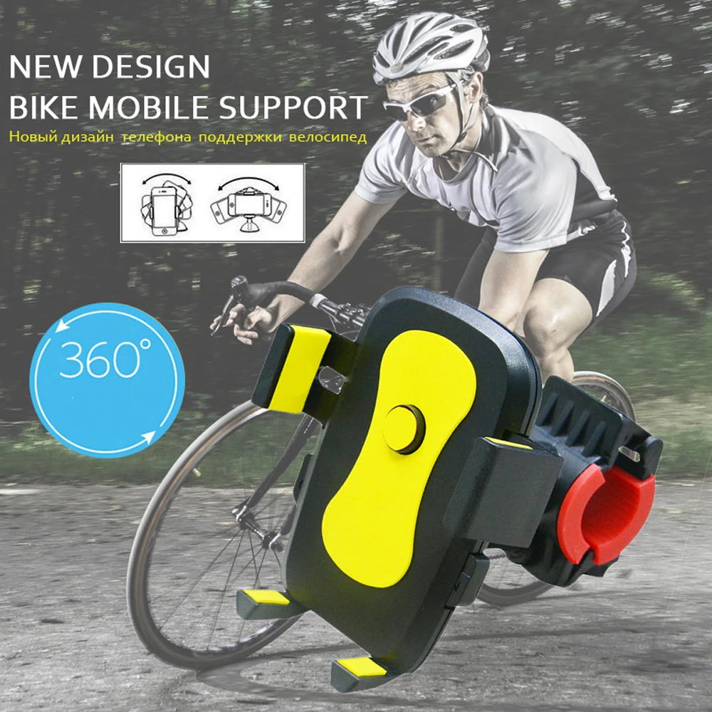 

Universal Mobile Phone GPS Mount Holder Supporter Stander 360 Degree Rotation for Bicycle Bike Motorcycle Free Shipping