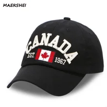 MAERSHEI, Женская Бейсболка с надписью, вышивка, Канада, мужские кепки, высокое качество, Casquette CasualFashion, хип-хоп, хлопок