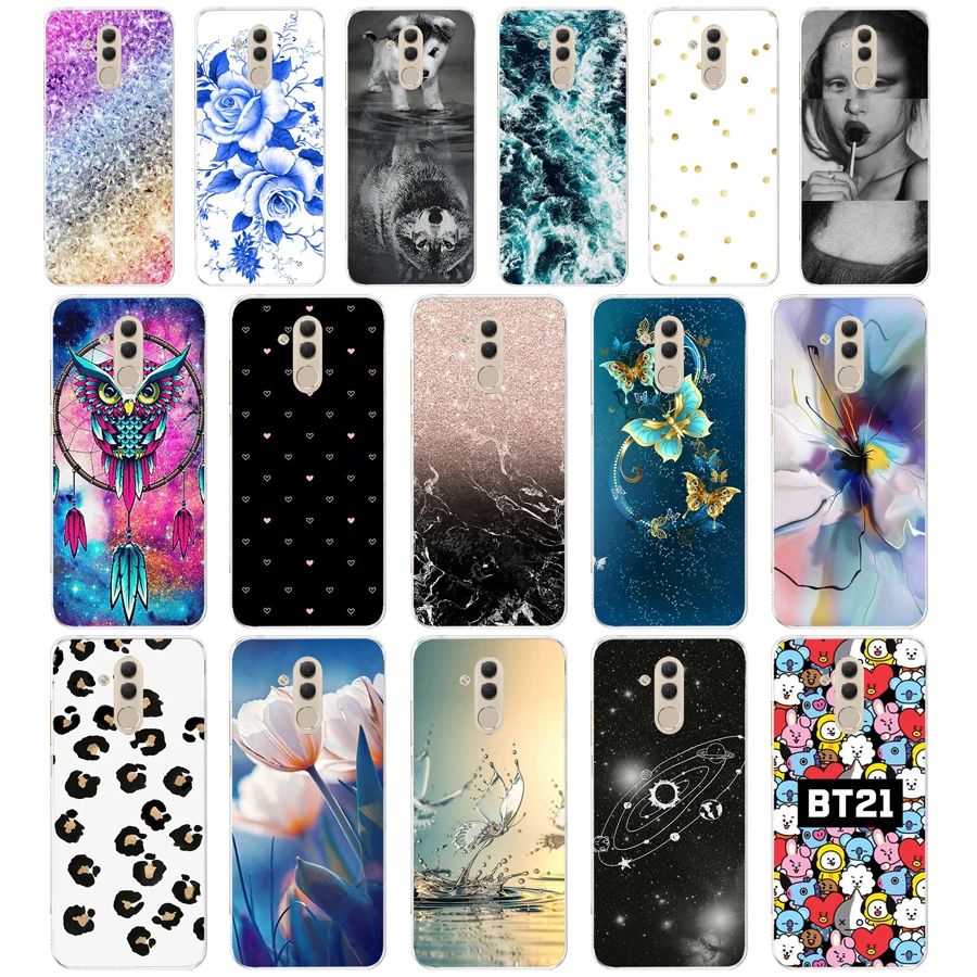 

O soft case For Huawei Mate 20 Lite Case 6.3 inch Transparent Silicone Phone For Huawei Mate 20 Lite Cover Coque Capa